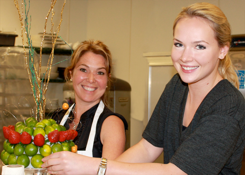 On Set – hard at work